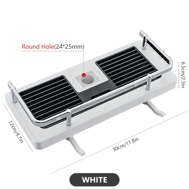 Bathroom Shower Bar Tray Lifting Bracket Storage