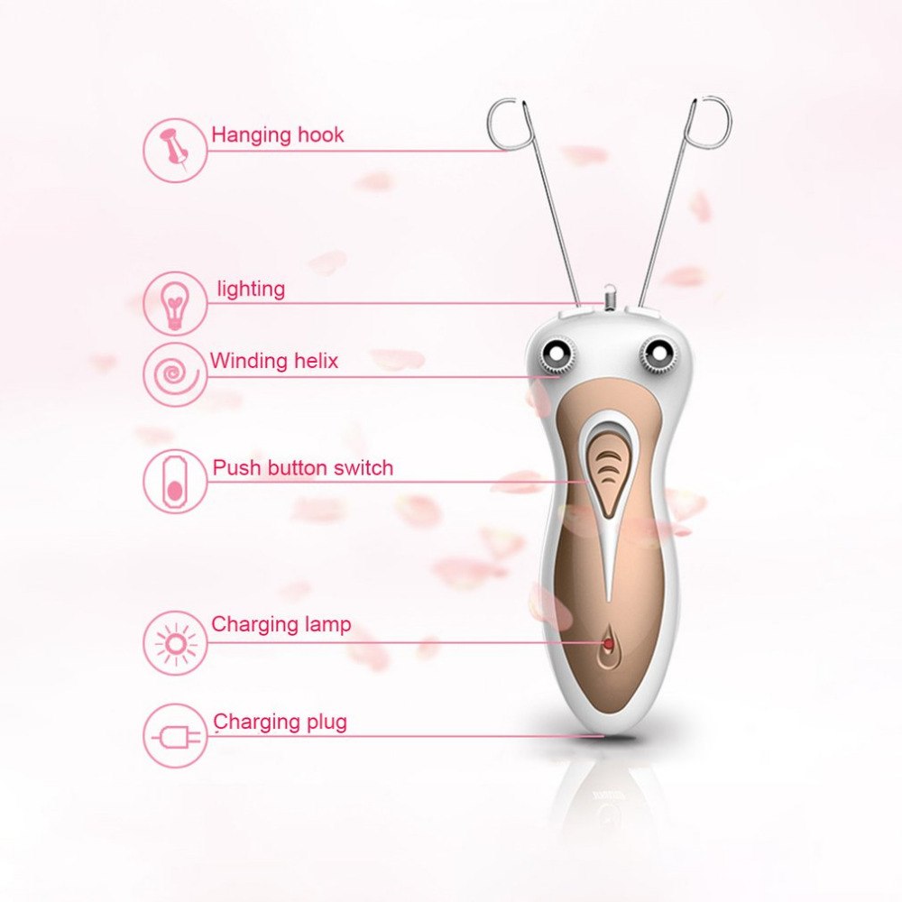 USB Rechargeable Facial Hair Removal Device