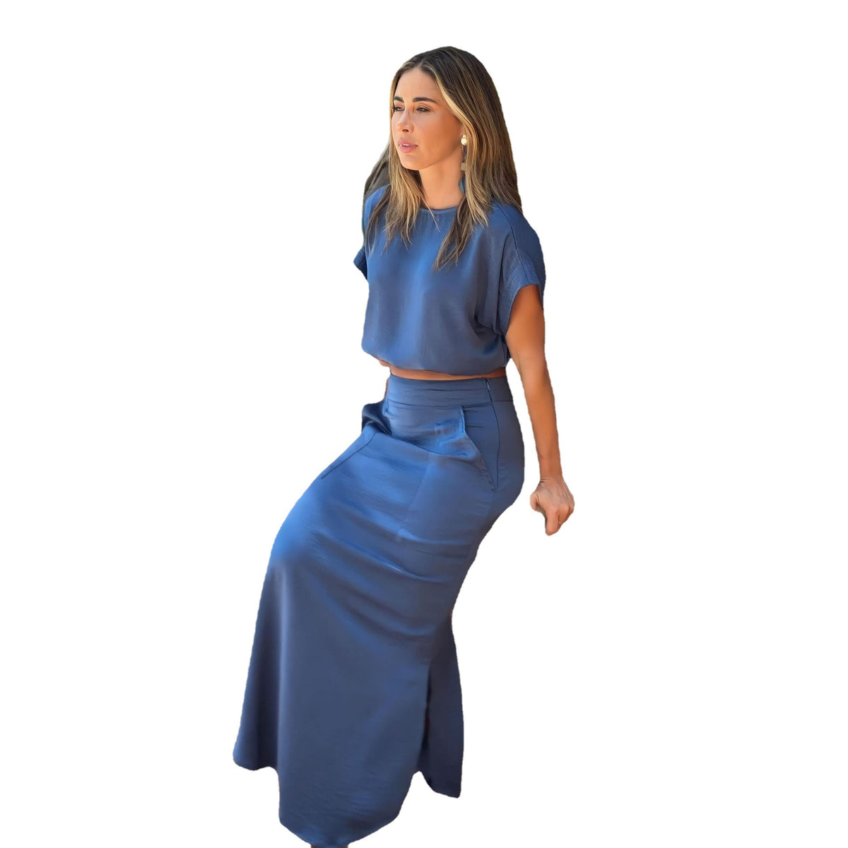 2023 Spring Summer Casual Two-Piece Dress Set for Women