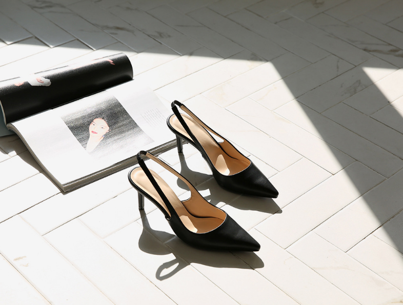 Sleek Microfiber Pointed Heels