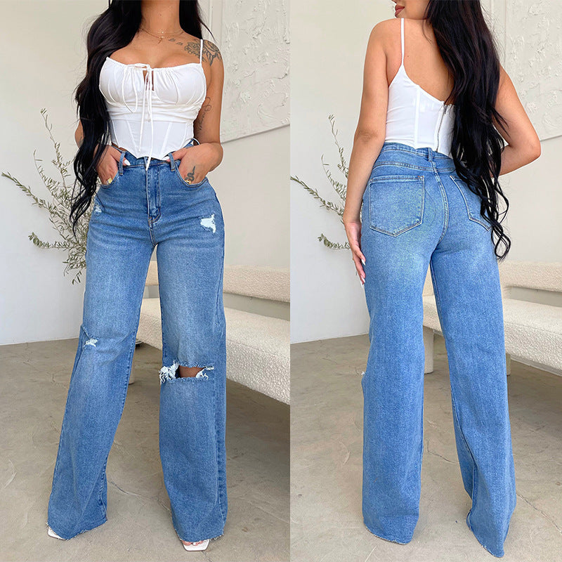 European-style comfortable wide-leg pants