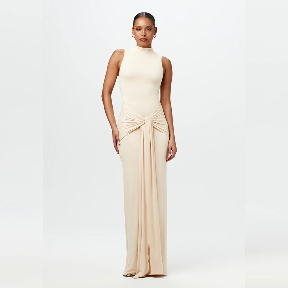 LUXURY AURA Sleeveless Strap Slim Fit Dress