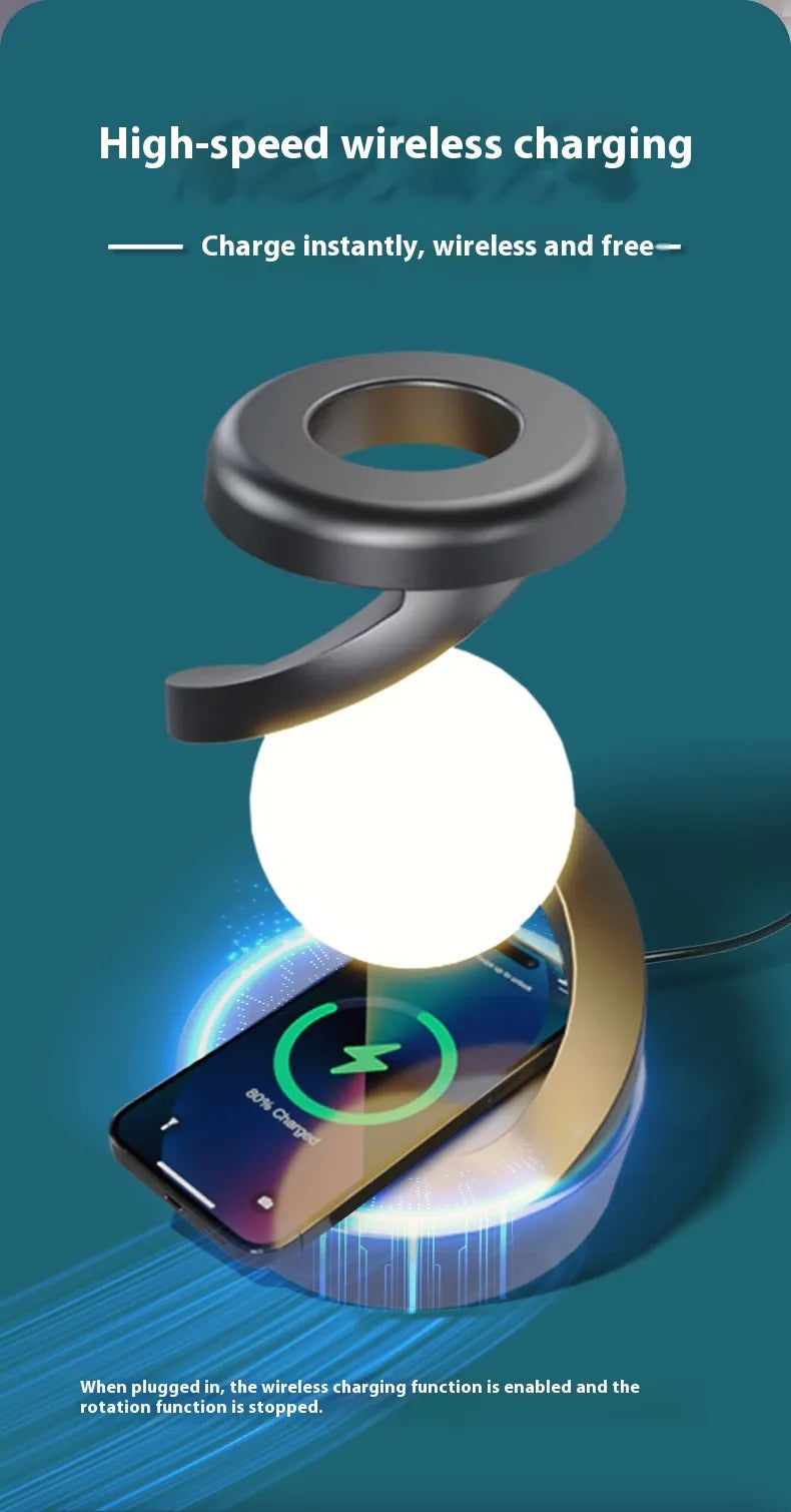 Swivel Moon Charger Lamp