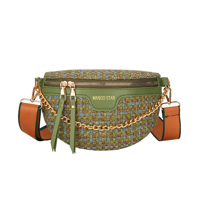 Knitted Waist Bags for Women - Crossbody and Fanny Packs