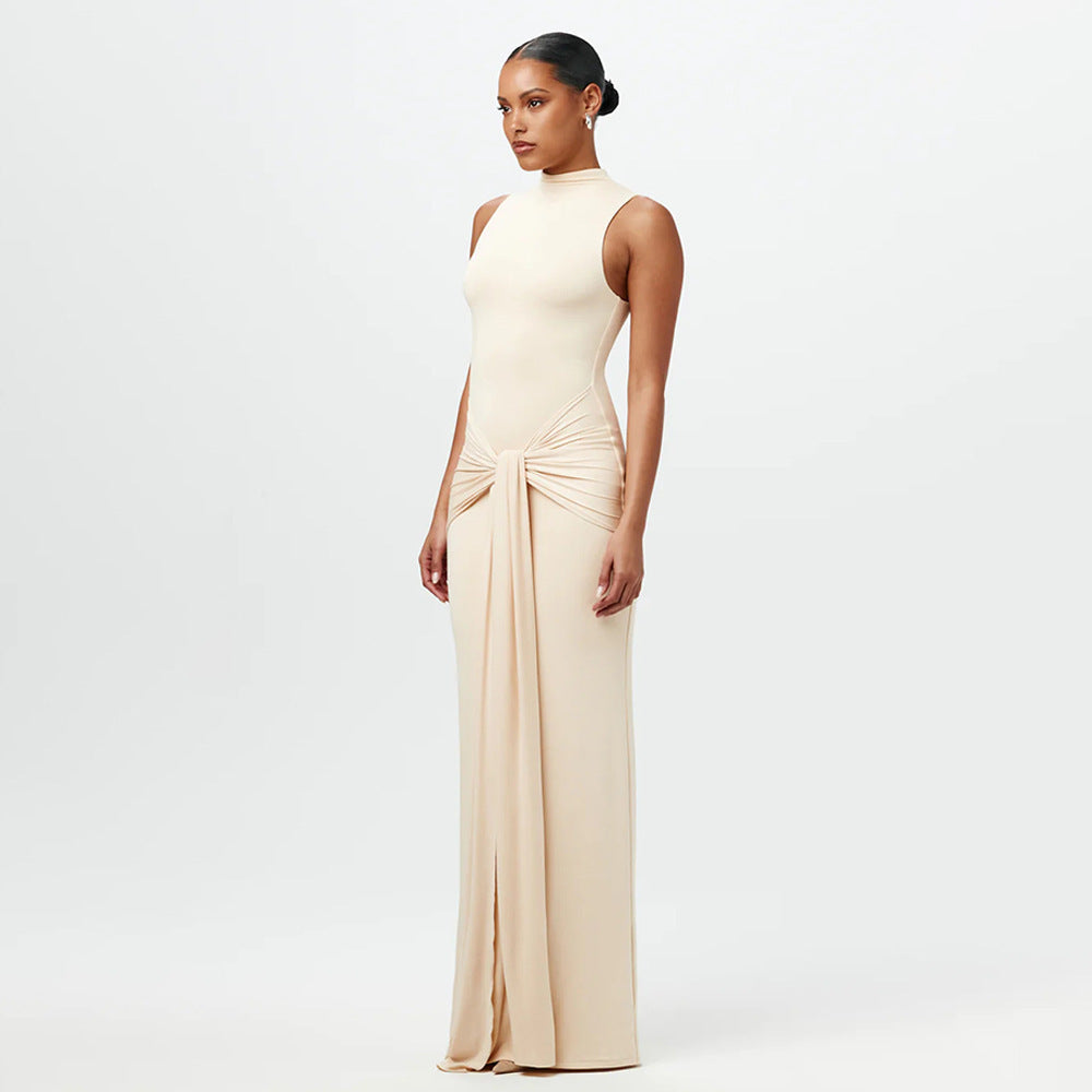 LUXURY AURA Sleeveless Strap Slim Fit Dress