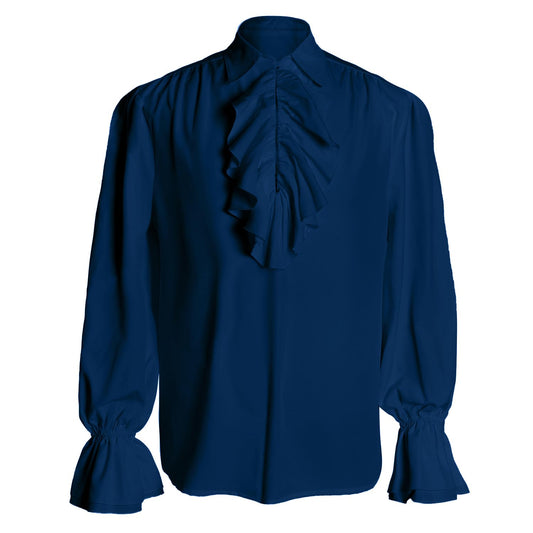 IWQBQ Mens Pirate Shirt Victorian Vampire Renaissance Costume Medieval Top Halloween Costume(Z3241BUM)