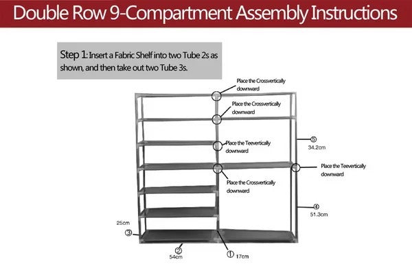Compact Dual-Row Shoe Organizer with Cover