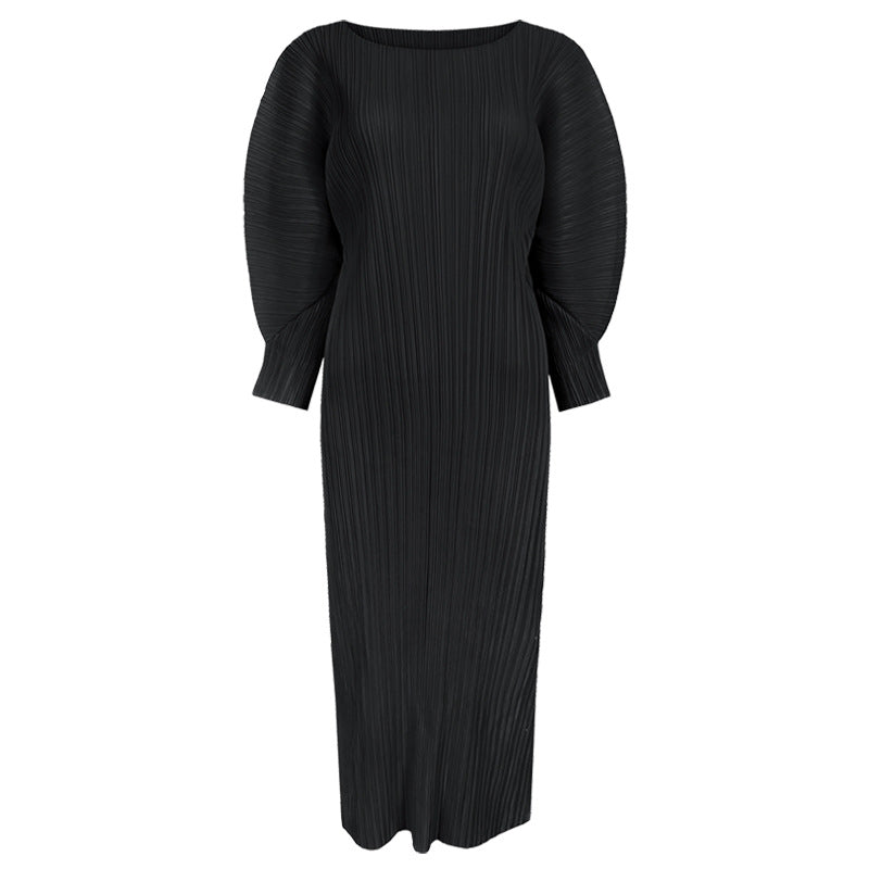 2024 Spring Casual Long Sleeve A-Line Dress for Women
