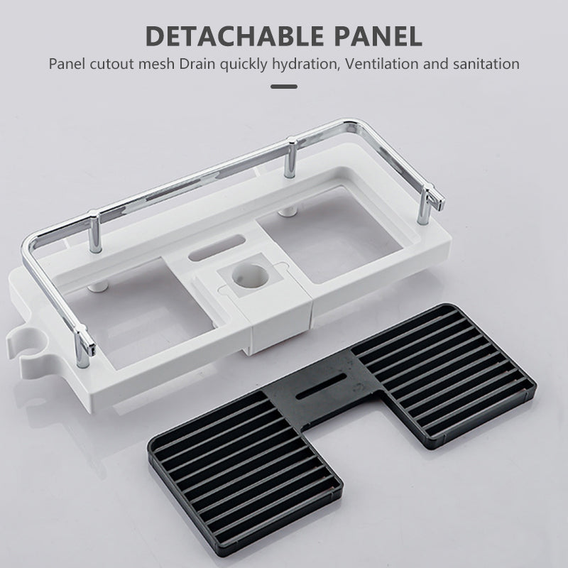 Bathroom Shower Bar Tray Lifting Bracket Storage