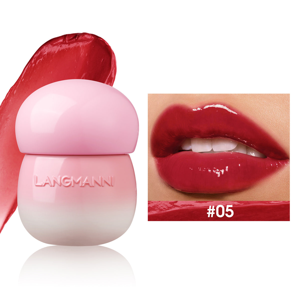 Mushroom Lip Lacquer Moisturizing Gloss - Non-Oily