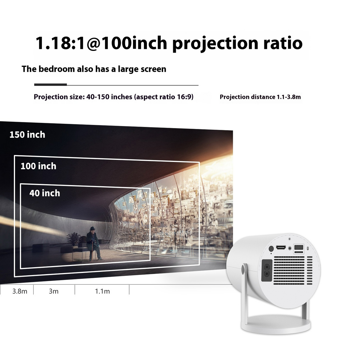 StreamLuxe Portable Projector