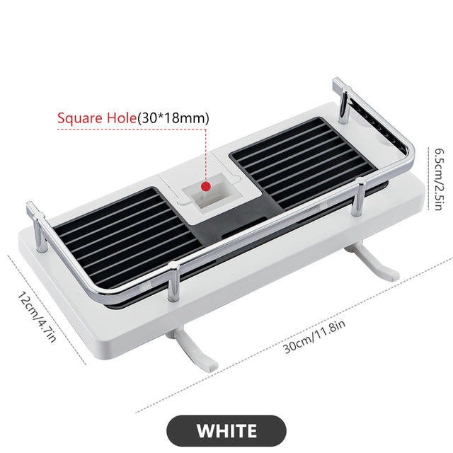 Bathroom Shower Bar Tray Lifting Bracket Storage