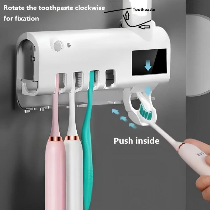 Wall-mounted UV Automatic Toothbrush Holder (1pc)
