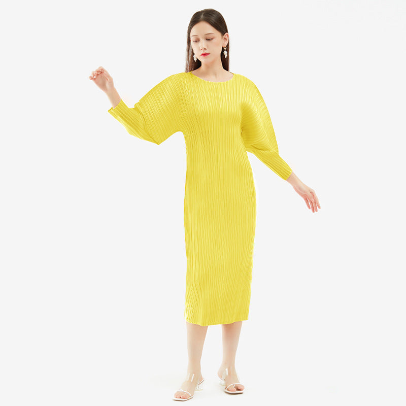2024 Spring Casual Long Sleeve A-Line Dress for Women