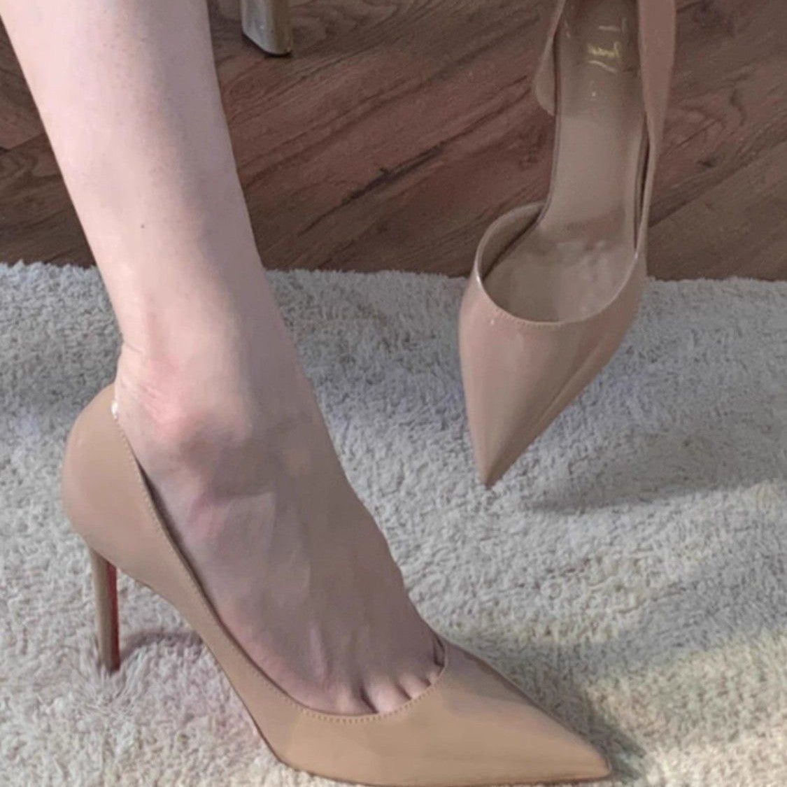 LUXE Stiletto Heels with Red Sole