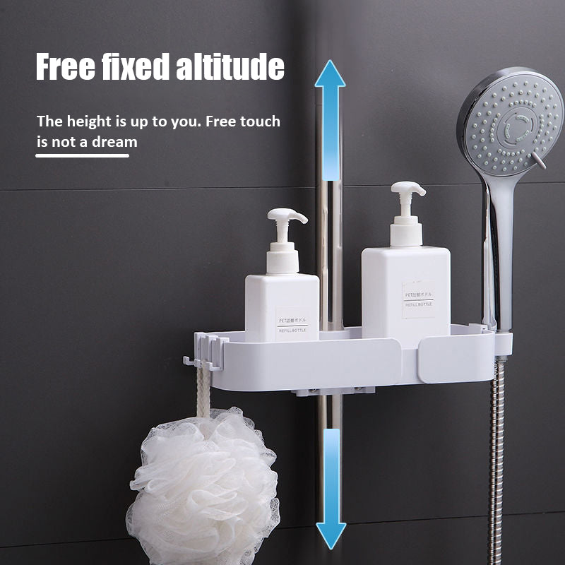 Bathroom Shower Bar Tray Lifting Bracket Storage