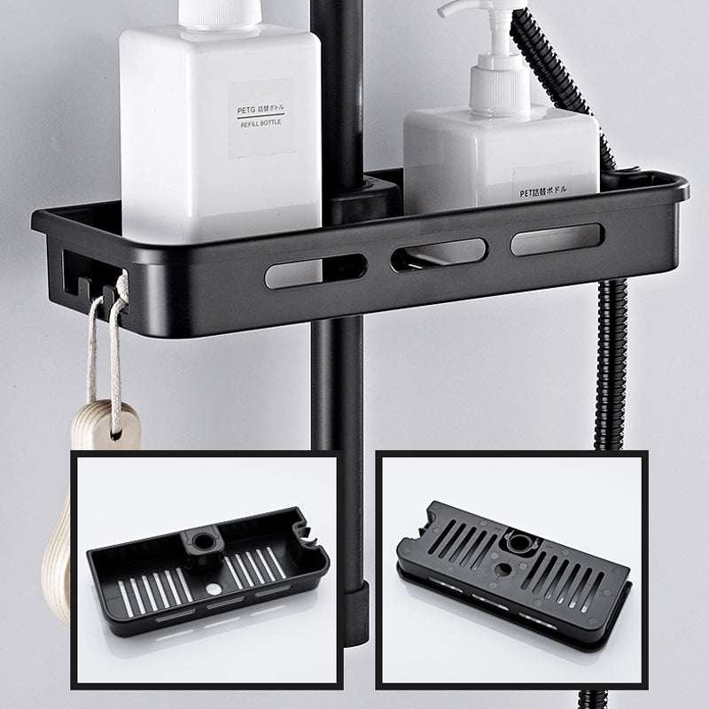 Bathroom Shower Bar Tray Lifting Bracket Storage