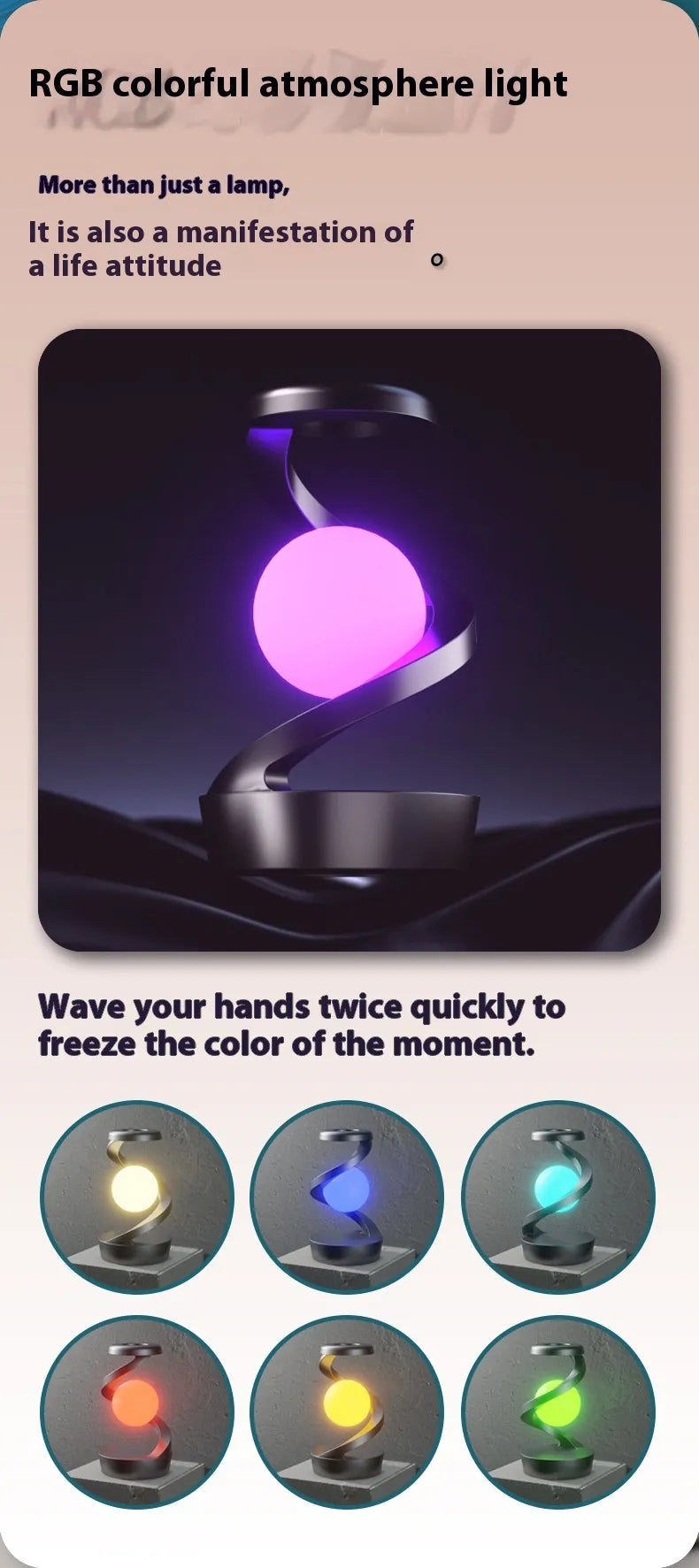 Swivel Moon Charger Lamp