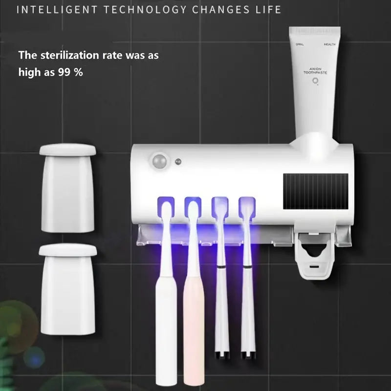 Wall-mounted UV Automatic Toothbrush Holder (1pc)