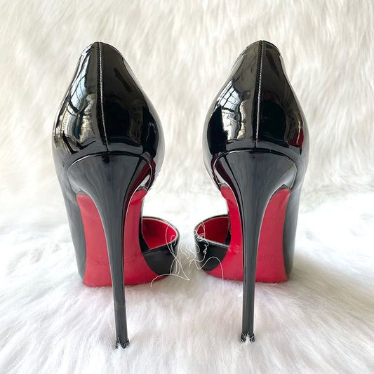LUXE Stiletto Heels with Red Sole