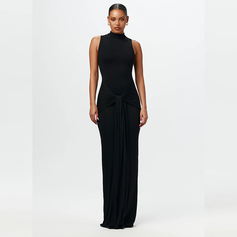 LUXURY AURA Sleeveless Strap Slim Fit Dress