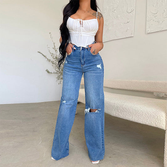 European-style comfortable wide-leg pants