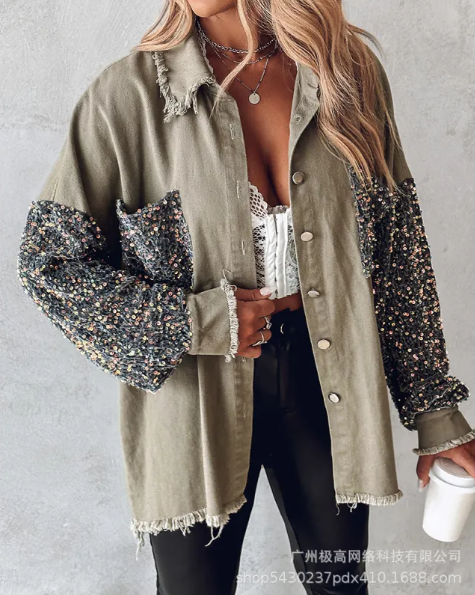 Ladies' Off-Shoulder Plaid Blouse