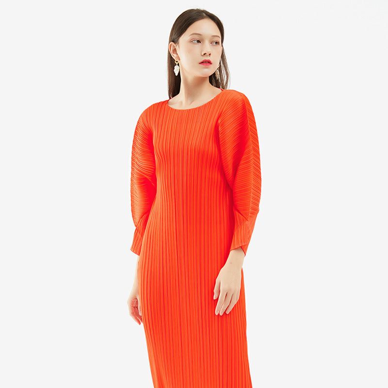 2024 Spring Casual Long Sleeve A-Line Dress for Women