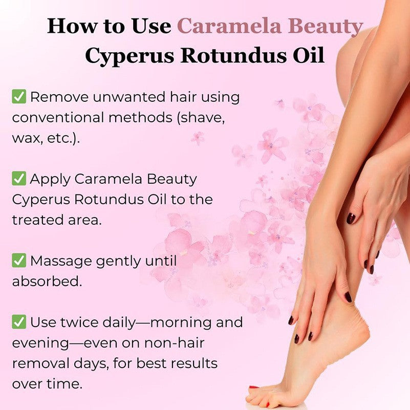 Caramela Beauty Cyperus Rotundus hair removal Oil ? Natural Hair & Skin Care Oil