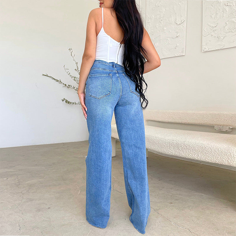 European-style comfortable wide-leg pants