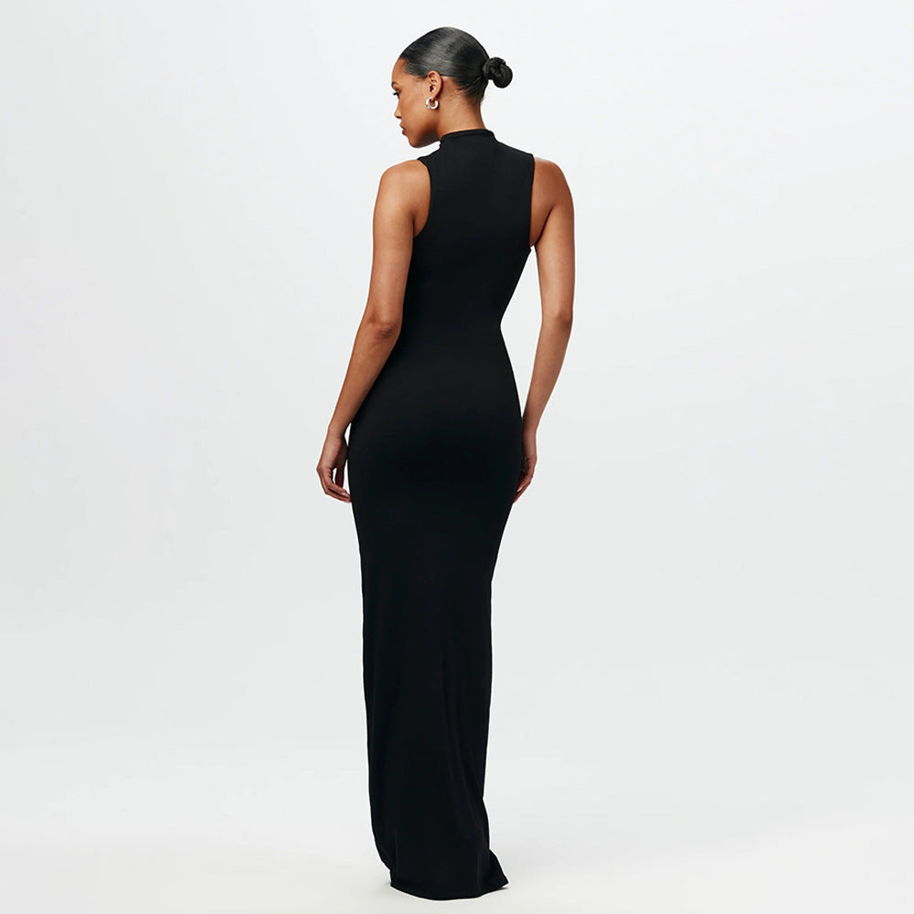LUXURY AURA Sleeveless Strap Slim Fit Dress