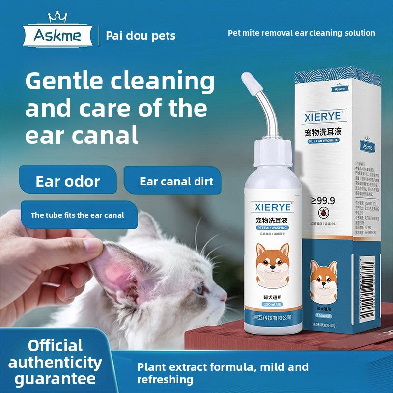 Pet Ear Cleaning Solution ? Gentle, Effective Ear Care for Dogs & Cats