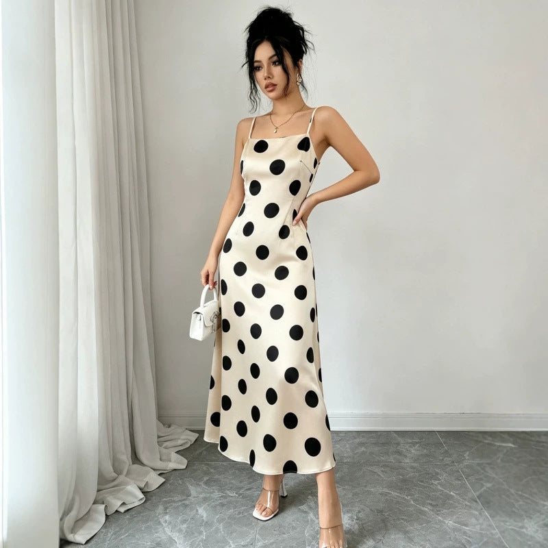 LUXURY AURA  DOTTED WOMENS DRESS