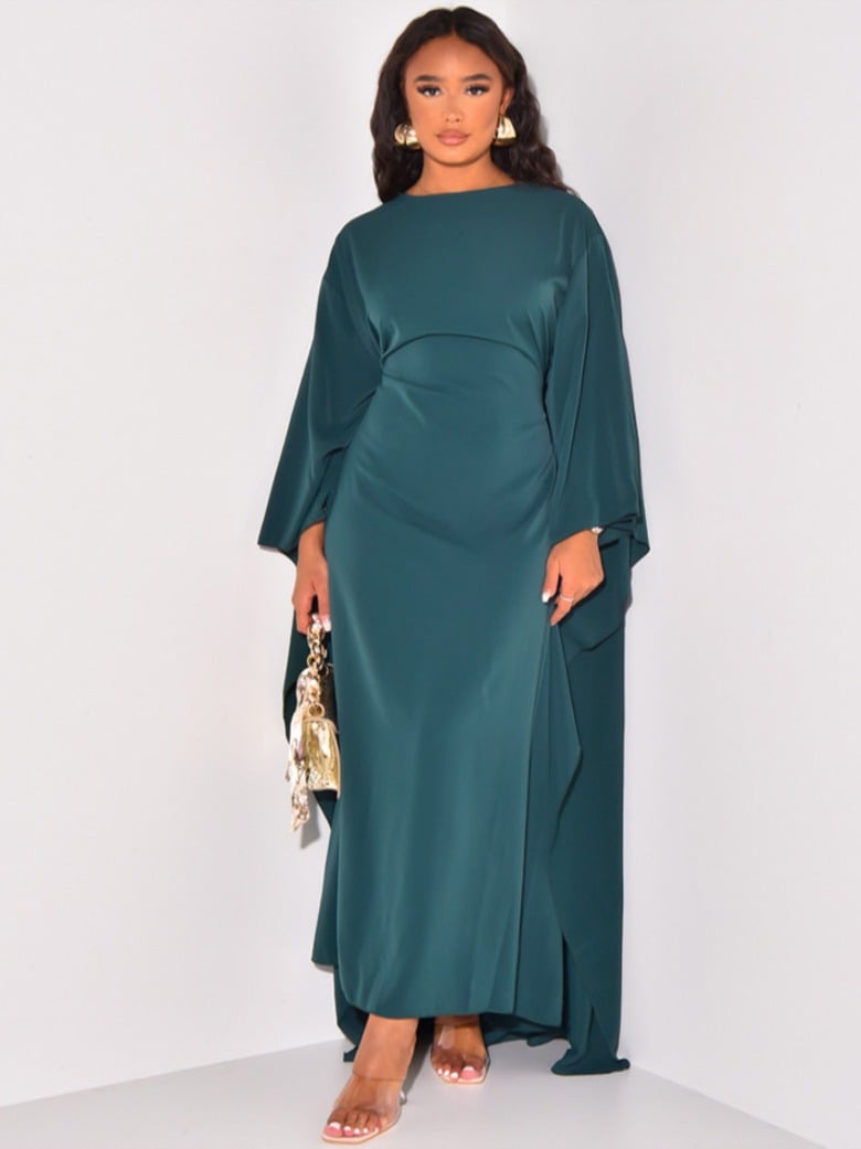 Casual Solid Color Polyester Dress for Women