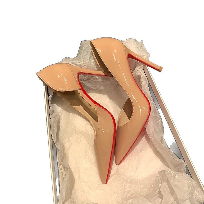 LUXE Stiletto Heels with Red Sole