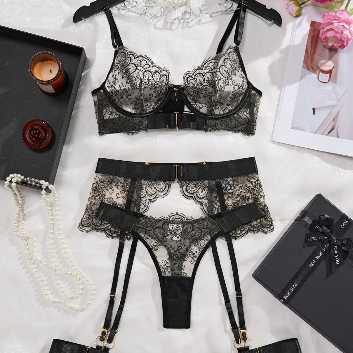 LUXURY AURA  Sexy Lingerie Two-Piece Set