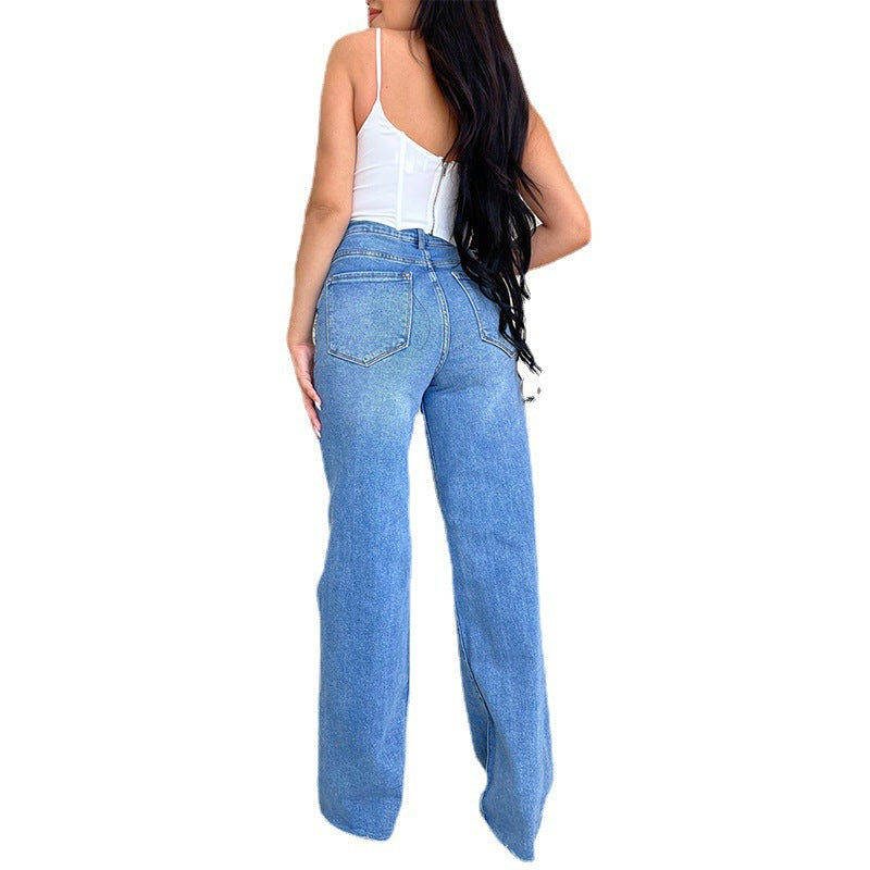 European-style comfortable wide-leg pants