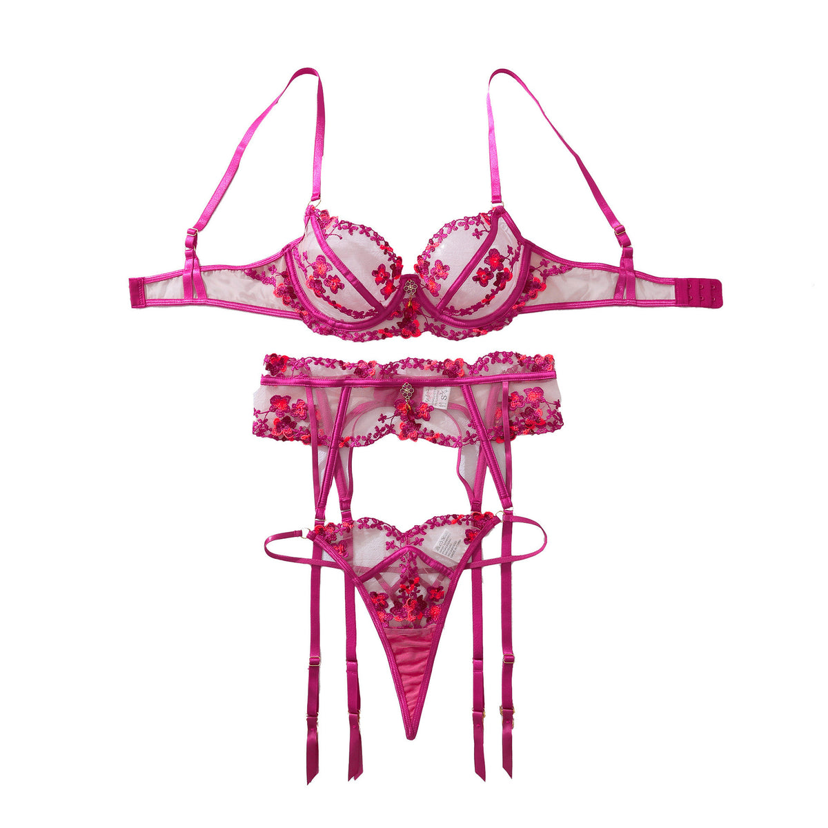 LUXURY AURA  Lace Push-Up Lingerie Set