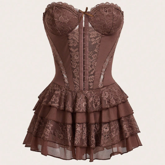 LUXURY AURA  Underwire Lingerie Set with Puffy Skirt
