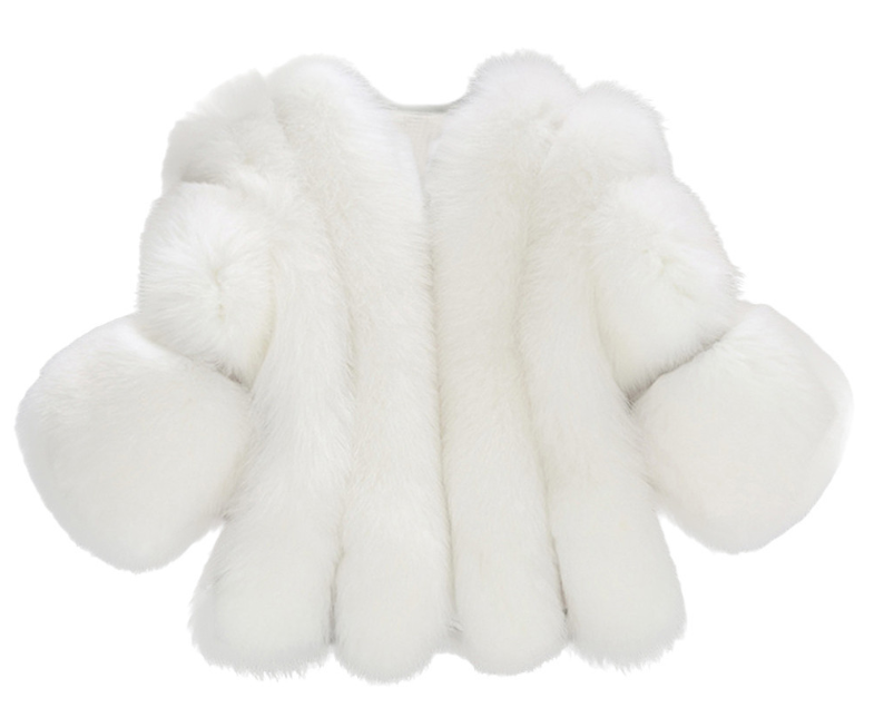Chic Faux Fur Short Jacket for Women