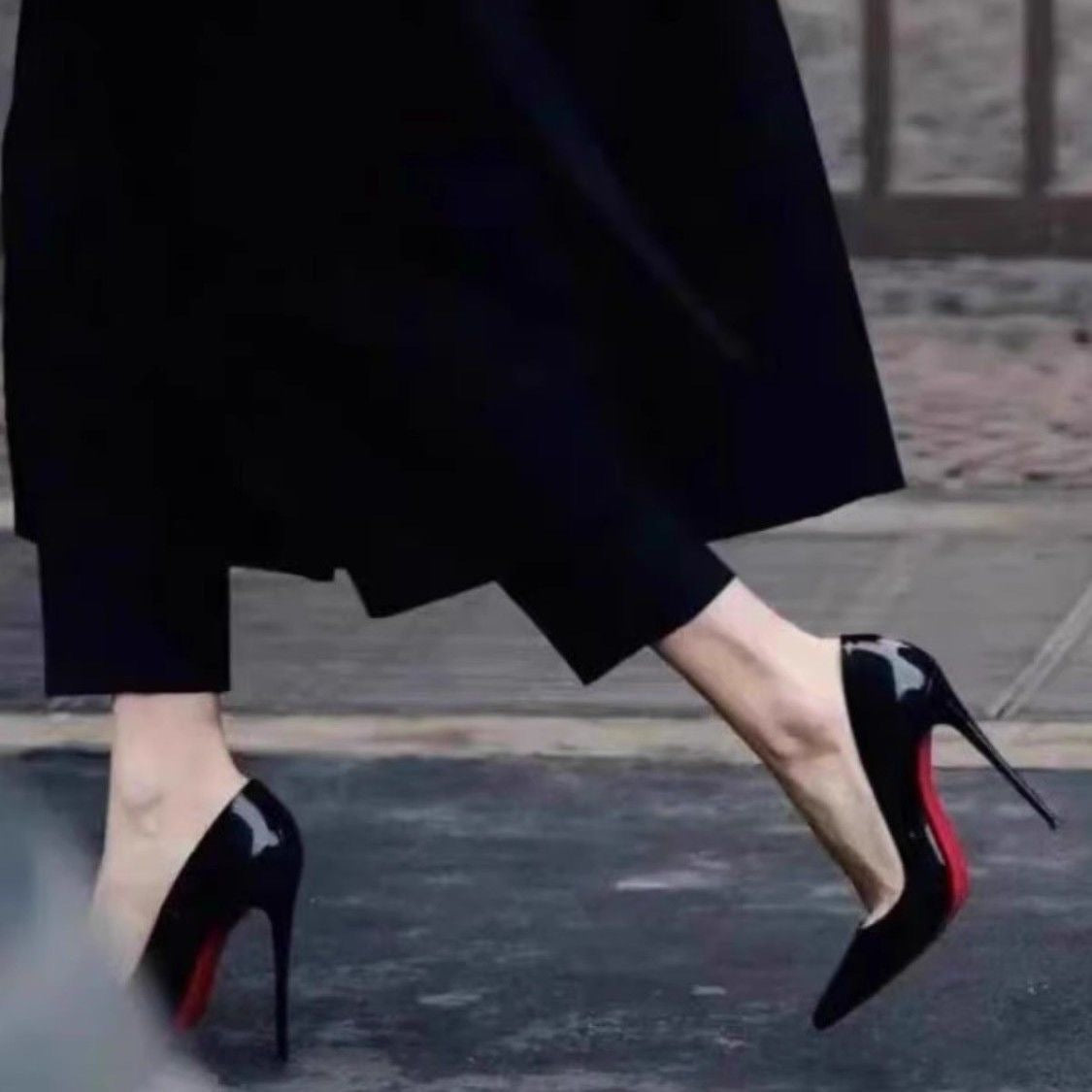 LUXE Stiletto Heels with Red Sole