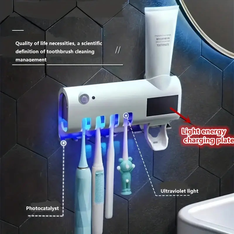 Wall-mounted UV Automatic Toothbrush Holder (1pc)
