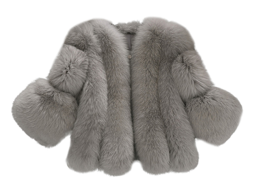 Chic Faux Fur Short Jacket for Women