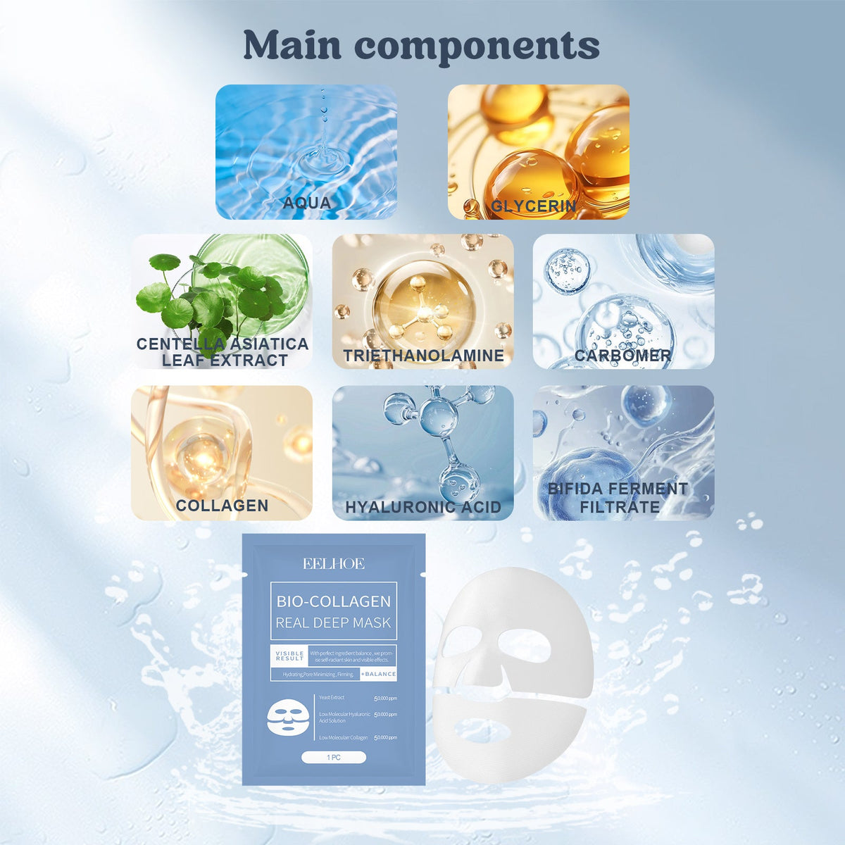 EELHOE Deep Hydration Collagen Facial Mask