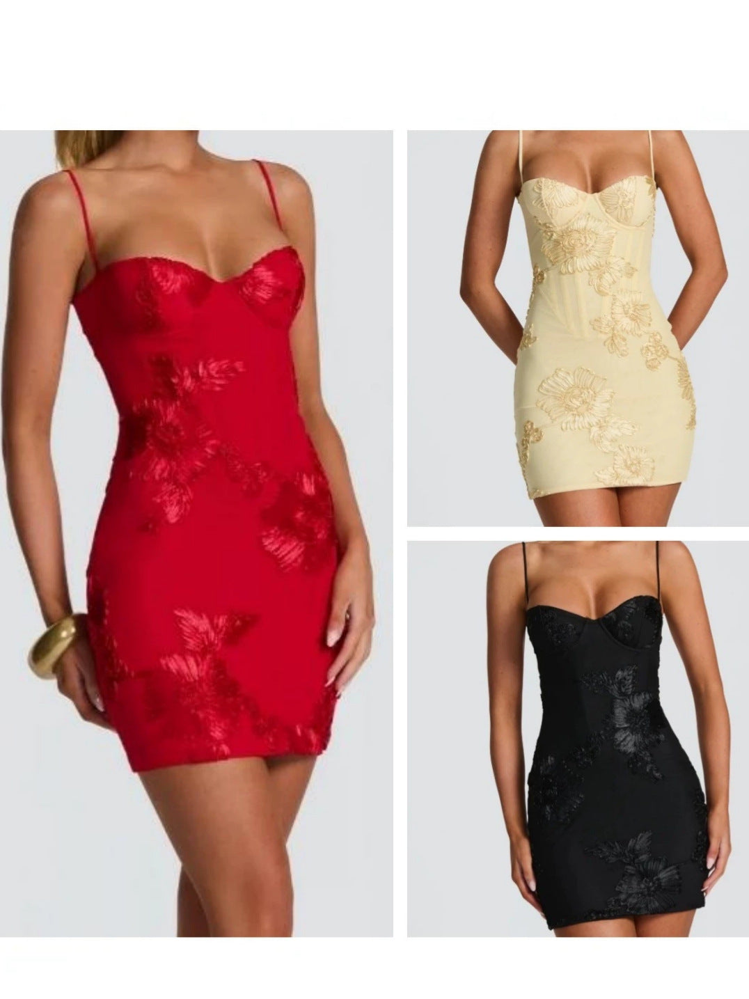 LUXURY Women's V-Neck Backless Floral Dress